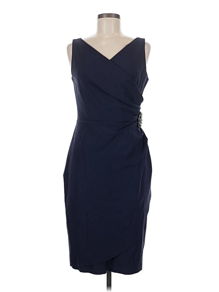 Pre-owned Alex Evenings Cocktail Dress In Blue