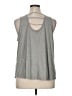 Maurices Gray Sleeveless T-Shirt Size 16 (1) - photo 2