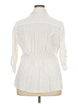 Cato 3/4 Sleeve Button-Down Shirt (view 2)