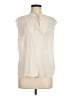Vince. 100% Silk Ivory Sleeveless Silk Top Size M - photo 1