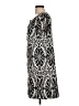 Nine West 100% Polyester Graphic Black Casual Dress Size 12 - photo 5