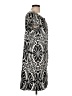 Nine West 100% Polyester Graphic Black Casual Dress Size 12 - photo 4