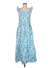 Draper James 100% Cotton Floral Blue Casual Dress Size M - photo 1
