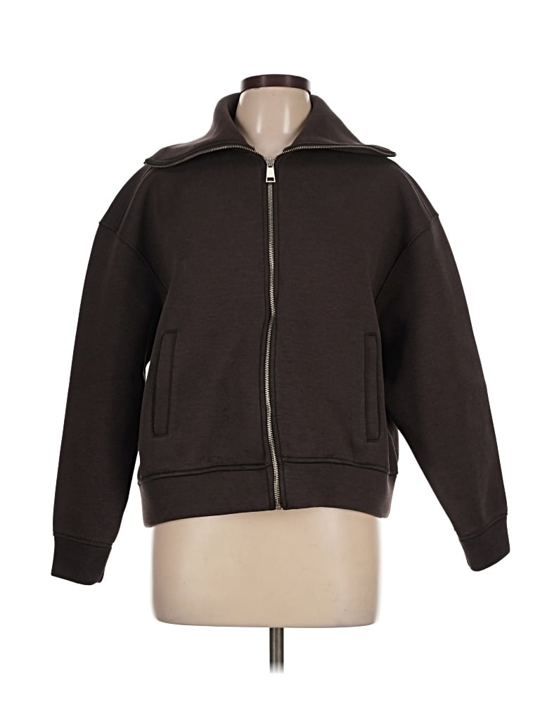 Pre-owned Mavi Zip Up Hoodie In Brown