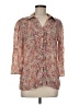 Indigo Rose Floral Pink 3/4 Sleeve Blouse Size M - photo 1