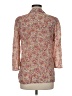 Indigo Rose Floral Pink 3/4 Sleeve Blouse Size M - photo 2