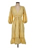 Max Studio Yellow Casual Dress Size XS - photo 1