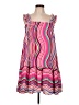Entro Stripes Pink Casual Dress Size L - photo 1