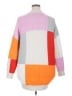 Target Color Block Orange Pullover Sweater Size 2X - photo 2