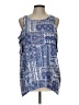 Signature Studio Blue Sleeveless Blouse Size L - photo 1