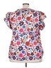 Unbranded 100% Polyester Floral White Short Sleeve T-Shirt Size 5XL - photo 2