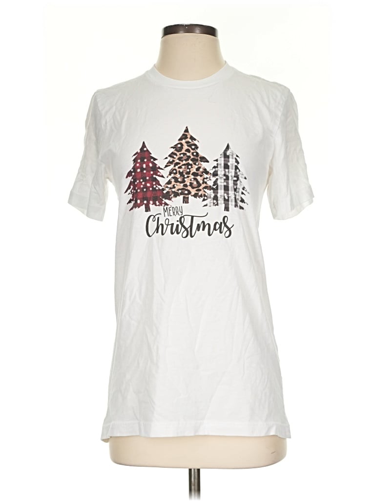 Pre-owned Canvas Short Sleeve T-shirt In White