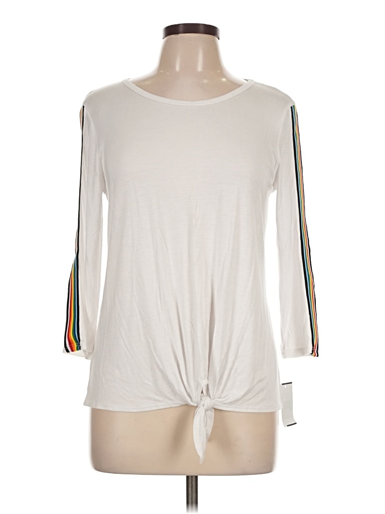 Pre-owned Moa Moa 3/4 Sleeve T-shirt In Ivory