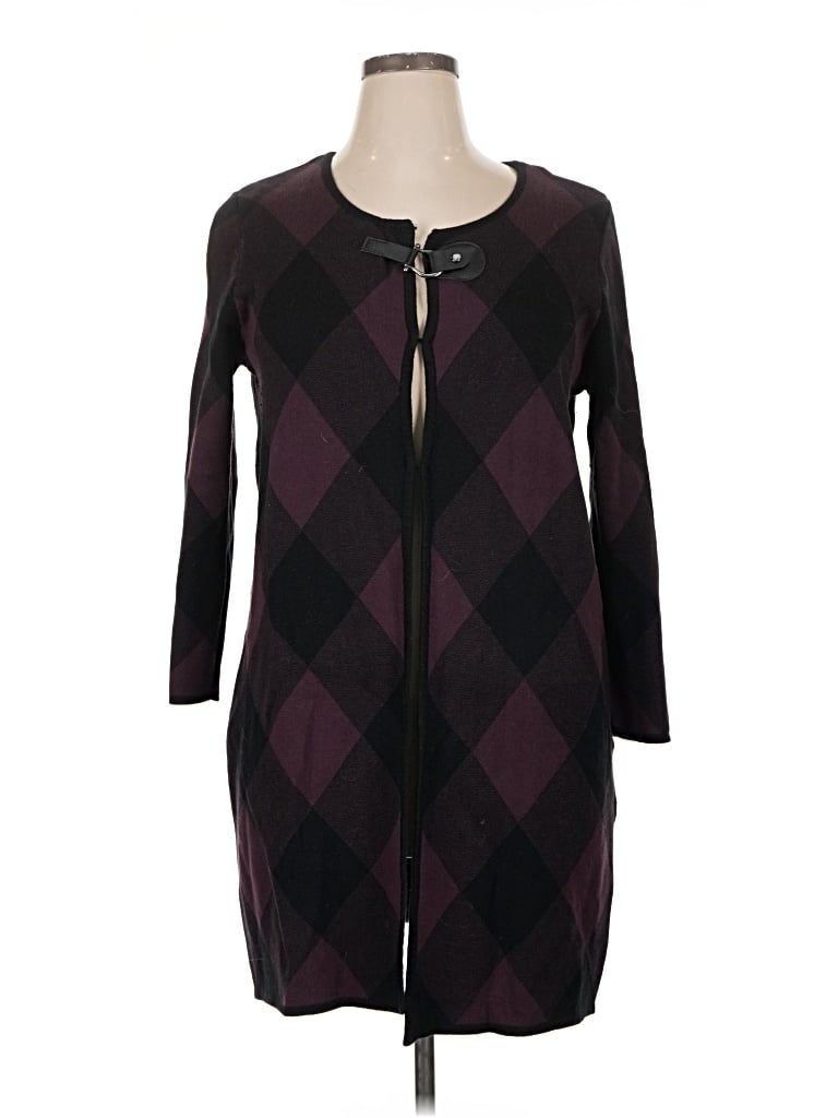 Pre-owned Anne Klein Kimono In Burgundy