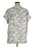 Cato 100% Polyester Camo Gray Short Sleeve Blouse Size XL - photo 2