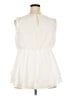 Torrid 100% Polyester Ivory Sleeveless Blouse Size 2X Plus (2) - photo 2