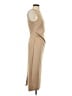Cider Solid Tan Cocktail Dress Size S - photo 4