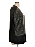 Eileen Fisher 100% Silk Metallic Gold Short Sleeve Top Size L - photo 4