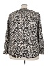 Unbranded 100% Polyester Black Long Sleeve Blouse Size 3X - photo 2