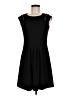Spense Solid Black Casual Dress Size 8 (petite) - photo 1