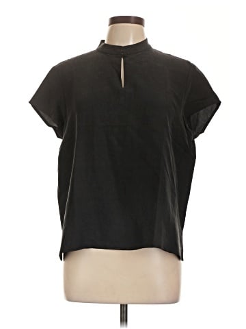Eileen Fisher Short Sleeve Silk Top (view 1)