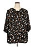 BLOOMCHIC 100% Rayon Black 3/4 Sleeve Blouse Size 22 - photo 1