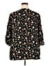 BLOOMCHIC 100% Rayon Black 3/4 Sleeve Blouse Size 22 - photo 2