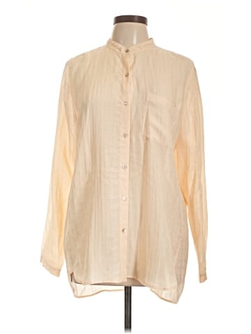 Eileen Fisher Long Sleeve Silk Top (view 1)