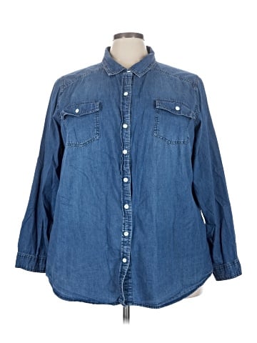 Torrid Long Sleeve Button-Down Shirt (view 1)