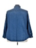 Torrid 100% Cotton Blue Long Sleeve Button-Down Shirt Size 4X Plus (4) - photo 2
