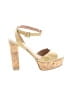 Pour La Victoire Yellow Heels Size 8 1/2 - photo 1