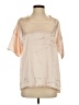 Ekouaer Tan Short Sleeve Blouse Size XS - photo 1