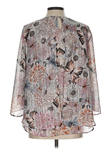 Roz & Ali 3/4 Sleeve Blouse (view 2)