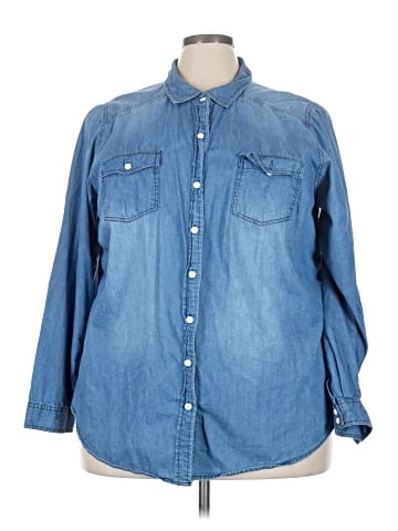 Torrid Long Sleeve Button-Down Shirt (view 1)