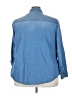 Torrid 100% Cotton Blue Long Sleeve Button-Down Shirt Size 3X Plus (3) - photo 2