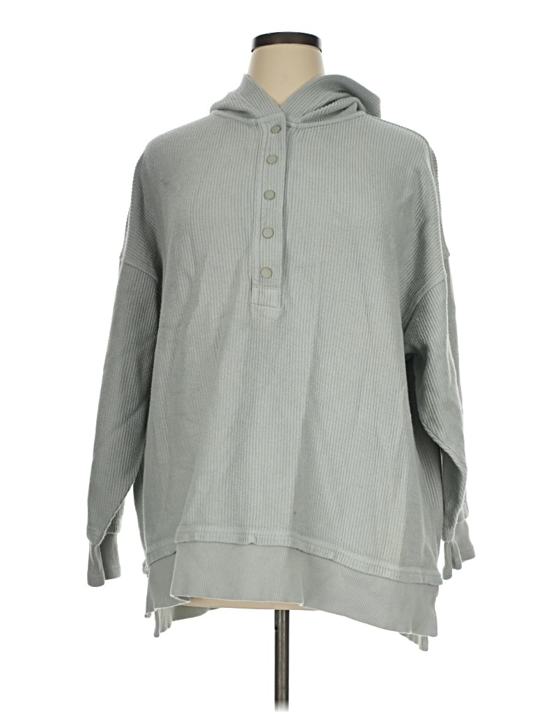 Pre-owned Aerie Pullover Hoodie In Gray