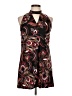 MSK Paisley Black Casual Dress Size Lg Petite - photo 1