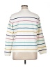 Talbots Outlet 100% Cotton Stripes White Sweatshirt Size XL - photo 2