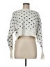 Edikted 100% Acrylic Hearts Silver Pullover Sweater Size M - photo 1