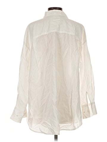 Velvet Long Sleeve Button-Down Shirt (view 2)