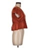 Roxy 100% Viscose Orange Short Sleeve Blouse Size M - photo 4