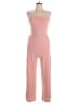 Zesica Solid Pink Jumpsuit Size M - photo 1