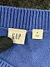 Gap Solid Blue Wool Sweater Size S - photo 7