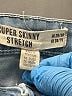 H&M 100% Polyester Color Block Blue Jeans Size 28 WAIST SHORT - photo 7