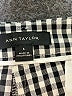 Ann Taylor Checkered-gingham Gray Black Casual Pants Size 6 - photo 7
