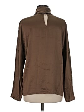 Linda Allard Ellen Tracy Long Sleeve Silk Top (view 2)