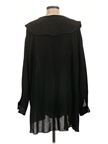 DKNY 3/4 Sleeve Silk Top (view 2)