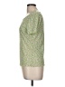 J.Jill Floral Green Short Sleeve Top Size M - photo 5