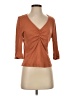 Curator Brown 3/4 Sleeve Top Size M - photo 1