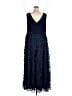 Xscape 100% Polyester Blue Cocktail Dress Size 20 - photo 2